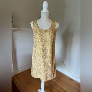 🎁✨📯Lilly Pulitzer Gold flake leopard print mini dress size S